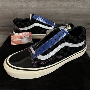🥳 HP 🥳 Vans Sinner's Club Og Old Skool Lx Black Yellow Size 8.5 Men's NWOB